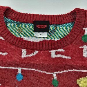 Netflix Stranger Things Holiday Sweater Unisex XL Lights up!‎